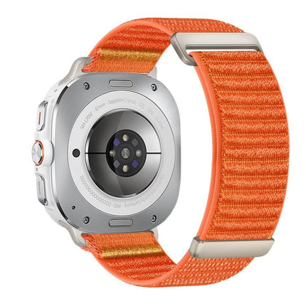 Two-section Mountain Pattern Hook And Loop Fastener Nylon Watch Band, For Samsung Galaxy Watch Ultra 47mm / Ultra 2025 - DealBuddy