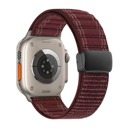Magnetic Buckle Wave Pattern Nylon Watch Band, For Apple Watch 46mm / 49mm / 45mm / 44mm, For Apple Watch 42mm / 41mm / 40mm / 38mm - DealBuddy