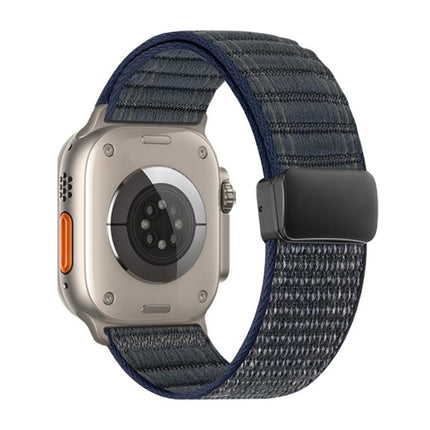 Magnetic Buckle Wave Pattern Nylon Watch Band, For Apple Watch 46mm / 49mm / 45mm / 44mm, For Apple Watch 42mm / 41mm / 40mm / 38mm - DealBuddy