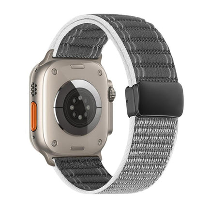 Magnetic Buckle Wave Pattern Nylon Watch Band, For Apple Watch 46mm / 49mm / 45mm / 44mm, For Apple Watch 42mm / 41mm / 40mm / 38mm - DealBuddy