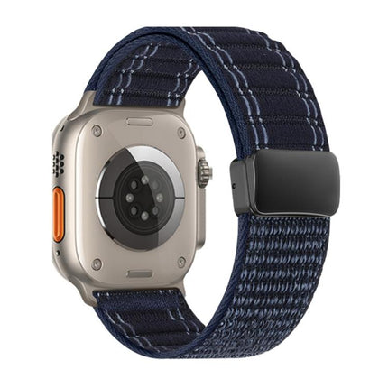 Magnetic Buckle Wave Pattern Nylon Watch Band, For Apple Watch 46mm / 49mm / 45mm / 44mm, For Apple Watch 42mm / 41mm / 40mm / 38mm - DealBuddy