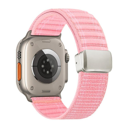 Magnetic Buckle Wave Pattern Nylon Watch Band, For Apple Watch 46mm / 49mm / 45mm / 44mm, For Apple Watch 42mm / 41mm / 40mm / 38mm - DealBuddy