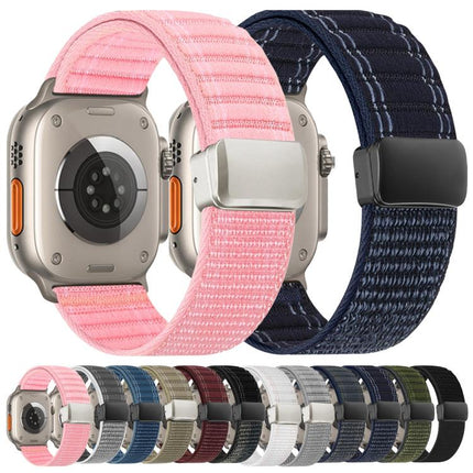 Magnetic Buckle Wave Pattern Nylon Watch Band, For Apple Watch 46mm / 49mm / 45mm / 44mm, For Apple Watch 42mm / 41mm / 40mm / 38mm - DealBuddy