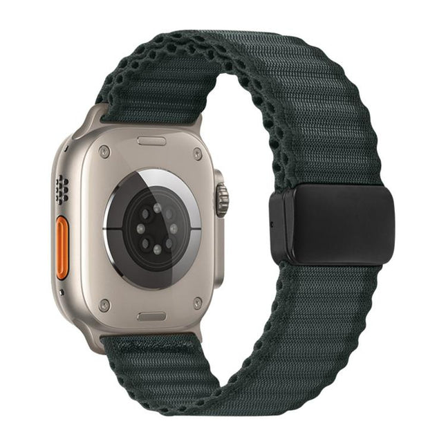 Off Road Magnetic Buckle Braided Nylon Loop Watch Band, For Apple Watch 46mm / 49mm / 45mm / 44mm, For Apple Watch 42mm / 41mm / 40mm / 38mm - DealBuddy
