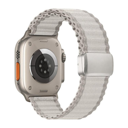 Off Road Magnetic Buckle Braided Nylon Loop Watch Band, For Apple Watch 46mm / 49mm / 45mm / 44mm, For Apple Watch 42mm / 41mm / 40mm / 38mm - DealBuddy