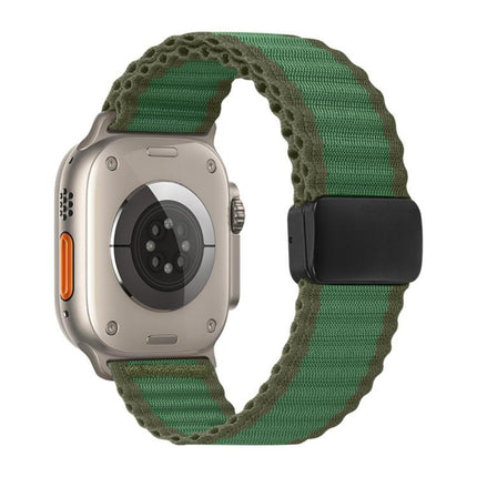 Off Road Magnetic Buckle Braided Nylon Loop Watch Band, For Apple Watch 46mm / 49mm / 45mm / 44mm, For Apple Watch 42mm / 41mm / 40mm / 38mm - DealBuddy
