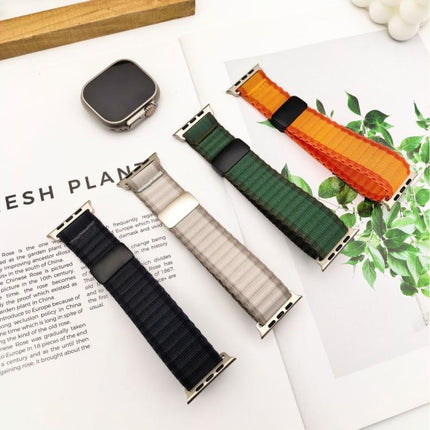 Off Road Magnetic Buckle Braided Nylon Loop Watch Band, For Apple Watch 46mm / 49mm / 45mm / 44mm, For Apple Watch 42mm / 41mm / 40mm / 38mm - DealBuddy
