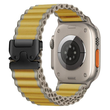Parachute Buckle Off Road Wide Ribbed Nylon Watch Band, For Apple Watch 46mm / 49mm / 45mm / 44mm, For Apple Watch 42mm / 41mm / 40mm / 38mm - DealBuddy