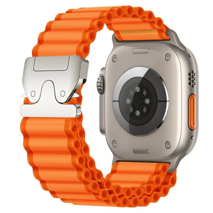 Parachute Buckle Off Road Wide Ribbed Nylon Watch Band, For Apple Watch 46mm / 49mm / 45mm / 44mm, For Apple Watch 42mm / 41mm / 40mm / 38mm - DealBuddy