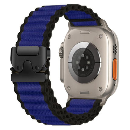 Parachute Buckle Off Road Wide Ribbed Nylon Watch Band, For Apple Watch 46mm / 49mm / 45mm / 44mm, For Apple Watch 42mm / 41mm / 40mm / 38mm - DealBuddy