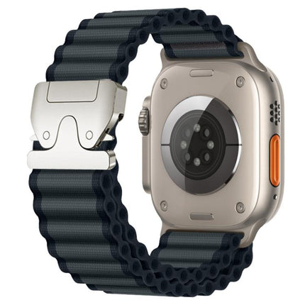 Parachute Buckle Off Road Wide Ribbed Nylon Watch Band, For Apple Watch 46mm / 49mm / 45mm / 44mm, For Apple Watch 42mm / 41mm / 40mm / 38mm - DealBuddy