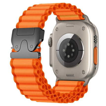 Parachute Buckle Off Road Wide Ribbed Nylon Watch Band, For Apple Watch 46mm / 49mm / 45mm / 44mm, For Apple Watch 42mm / 41mm / 40mm / 38mm - DealBuddy