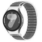 Press Button Wave Texture Nylon Hook And Loop Fastener Watch Band, For Samsung Galaxy Watch FE / 7 / 6 / 5 / 4 - DealBuddy