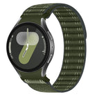 Press Button Wave Texture Nylon Hook And Loop Fastener Watch Band, For Samsung Galaxy Watch FE / 7 / 6 / 5 / 4 - DealBuddy
