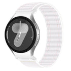 Press Button Wave Texture Nylon Hook And Loop Fastener Watch Band, For Samsung Galaxy Watch FE / 7 / 6 / 5 / 4 - DealBuddy