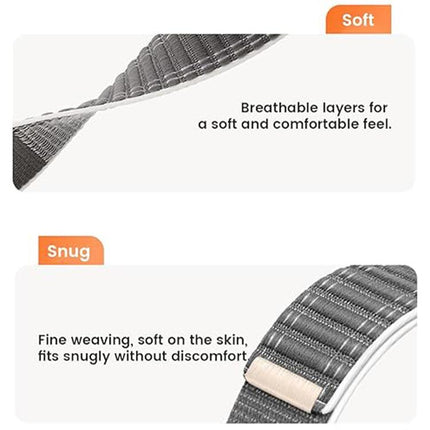 Press Button Wave Texture Nylon Hook And Loop Fastener Watch Band, For Samsung Galaxy Watch FE / 7 / 6 / 5 / 4 - DealBuddy