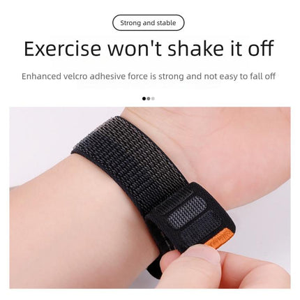 Press Button Wave Texture Nylon Hook And Loop Fastener Watch Band, For Samsung Galaxy Watch FE / 7 / 6 / 5 / 4 - DealBuddy