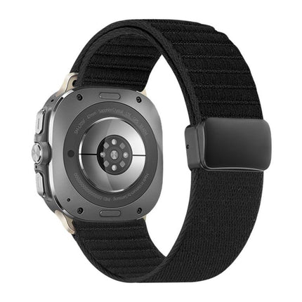 Magnetic Buckle Wave Pattern Nylon Watch Band, For Samsung Galaxy Watch Ultra 47mm / Ultra 2025 - DealBuddy