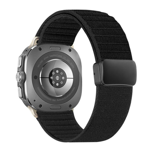 Magnetic Buckle Wave Pattern Nylon Watch Band, For Samsung Galaxy Watch Ultra 47mm / Ultra 2025 - DealBuddy