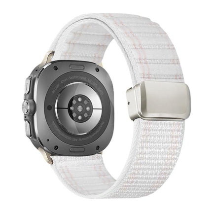 Magnetic Buckle Wave Pattern Nylon Watch Band, For Samsung Galaxy Watch Ultra 47mm / Ultra 2025 - DealBuddy