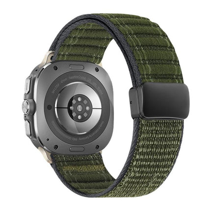 Magnetic Buckle Wave Pattern Nylon Watch Band, For Samsung Galaxy Watch Ultra 47mm / Ultra 2025 - DealBuddy