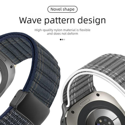 Magnetic Buckle Wave Pattern Nylon Watch Band, For Samsung Galaxy Watch Ultra 47mm / Ultra 2025 - DealBuddy