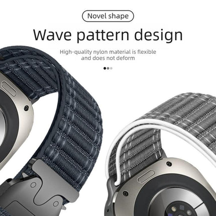 Parachute Buckle Wave Texture Nylon Watch Band, For Samsung Galaxy Watch Ultra 47mm / Ultra 2025 - DealBuddy