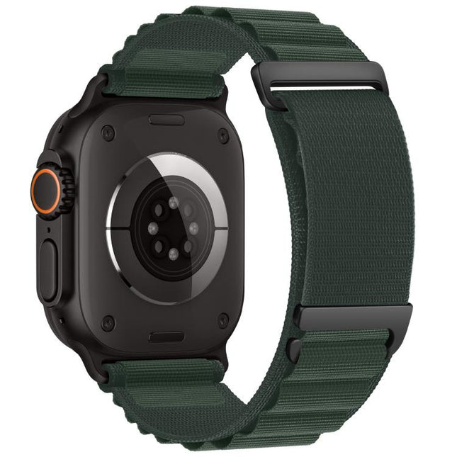 C Buckle Two-Section High Mountain Loop Nylon Watch Band, For Apple Watch 46mm / 49mm / 45mm / 44mm, For Apple Watch 42mm / 41mm / 40mm / 38mm - DealBuddy