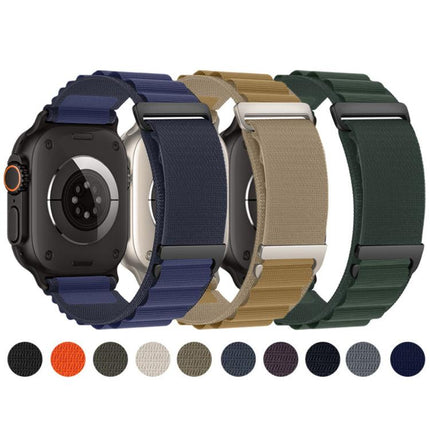 C Buckle Two-Section High Mountain Loop Nylon Watch Band, For Apple Watch 46mm / 49mm / 45mm / 44mm, For Apple Watch 42mm / 41mm / 40mm / 38mm - DealBuddy