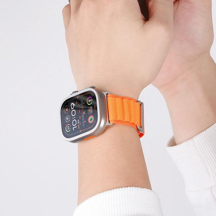 C Buckle Two-Section High Mountain Loop Nylon Watch Band, For Apple Watch 46mm / 49mm / 45mm / 44mm, For Apple Watch 42mm / 41mm / 40mm / 38mm - DealBuddy