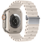 Refurbished Magnetic Buckle Ocean Silicone Watch Band, For Apple Watch 46mm / 49mm / 45mm / 44mm, For Apple Watch 42mm / 41mm / 40mm / 38mm - DealBuddy