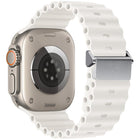 Refurbished Magnetic Buckle Ocean Silicone Watch Band, For Apple Watch 46mm / 49mm / 45mm / 44mm, For Apple Watch 42mm / 41mm / 40mm / 38mm - DealBuddy