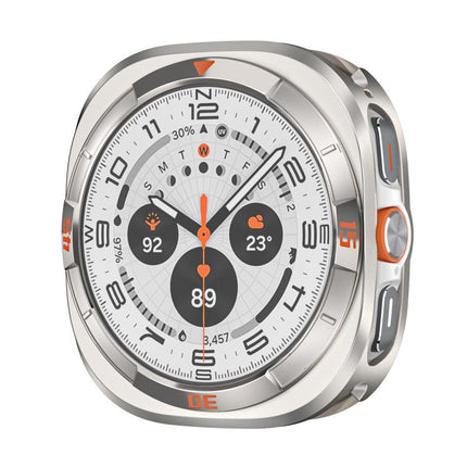 Time Pattern Metal Aluminium Alloy PC Watch Protective Cover, For Samsung Galaxy Watch Ultra 47mm - DealBuddy