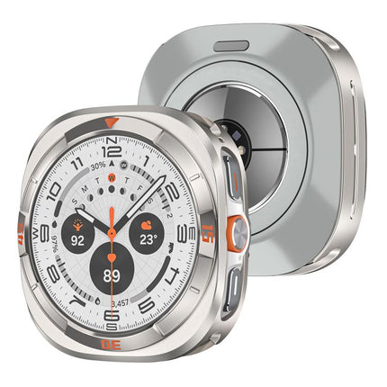 Time Pattern Metal Aluminium Alloy PC Watch Protective Cover, For Samsung Galaxy Watch Ultra 47mm - DealBuddy