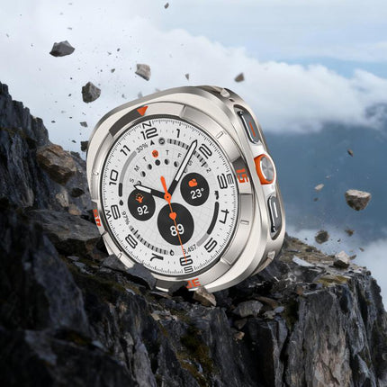 Time Pattern Metal Aluminium Alloy PC Watch Protective Cover, For Samsung Galaxy Watch Ultra 47mm - DealBuddy