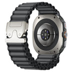 For Samsung Galaxy Watch Ultra 47mm / Ultra 2025 / Dark Grey Silver Buckle