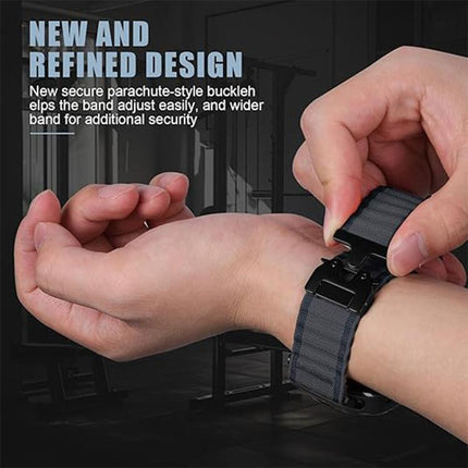 Parachute Buckle Off Road Wide Ribbed Nylon Watch Band, For Samsung Galaxy Watch Ultra 47mm / Ultra 2025 - DealBuddy