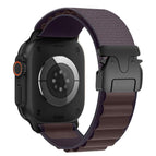 For Apple Watch 46mm / 49mm / 45mm / 44mm / Indigo Black Buckle