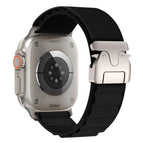 For Apple Watch 42mm / 41mm / 40mm / 38mm / Black Titanium Buckle