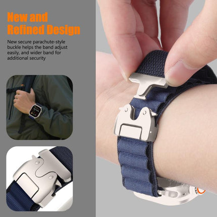 Parachute Buckle High Mountain Nylon Loop Watch Band, For Apple Watch 46mm / 49mm / 45mm / 44mm, For Apple Watch 42mm / 41mm / 40mm / 38mm - DealBuddy