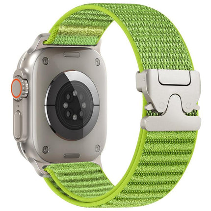 Parachute Buckle Mountain Pattern Woven Nylon Metal Tip Watch Band, For Apple Watch 46mm / 49mm / 45mm / 44mm, For Apple Watch 42mm / 41mm / 40mm / 38mm - DealBuddy