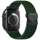 Parachute Buckle Mountain Pattern Woven Nylon Metal Tip Watch Band, For Apple Watch 46mm / 49mm / 45mm / 44mm, For Apple Watch 42mm / 41mm / 40mm / 38mm - DealBuddy