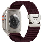 Parachute Buckle Mountain Pattern Woven Nylon Metal Tip Watch Band, For Apple Watch 46mm / 49mm / 45mm / 44mm, For Apple Watch 42mm / 41mm / 40mm / 38mm - DealBuddy