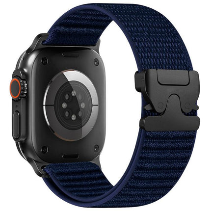 Parachute Buckle Mountain Pattern Woven Nylon Metal Tip Watch Band, For Apple Watch 46mm / 49mm / 45mm / 44mm, For Apple Watch 42mm / 41mm / 40mm / 38mm - DealBuddy