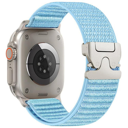 Parachute Buckle Mountain Pattern Woven Nylon Metal Tip Watch Band, For Apple Watch 46mm / 49mm / 45mm / 44mm, For Apple Watch 42mm / 41mm / 40mm / 38mm - DealBuddy