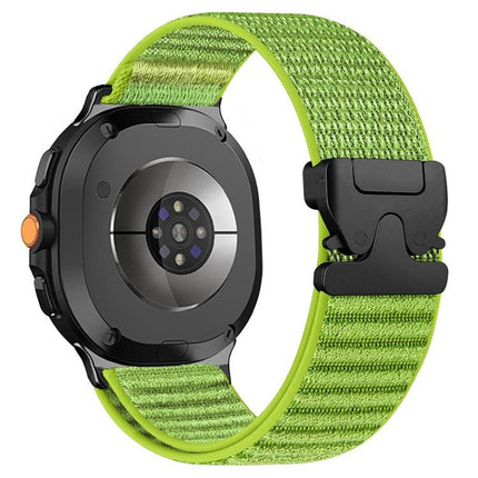 Parachute Buckle Mountain Pattern Woven Nylon Metal Tip Watch Band, For Samsung Galaxy Watch8 / Watch8 Classic - DealBuddy