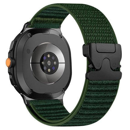 Parachute Buckle Mountain Pattern Woven Nylon Metal Tip Watch Band, For Samsung Galaxy Watch8 / Watch8 Classic - DealBuddy