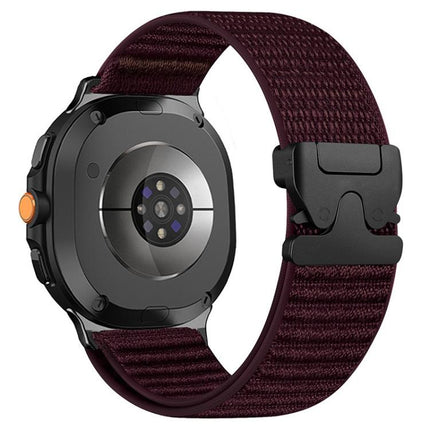 Parachute Buckle Mountain Pattern Woven Nylon Metal Tip Watch Band, For Samsung Galaxy Watch8 / Watch8 Classic - DealBuddy