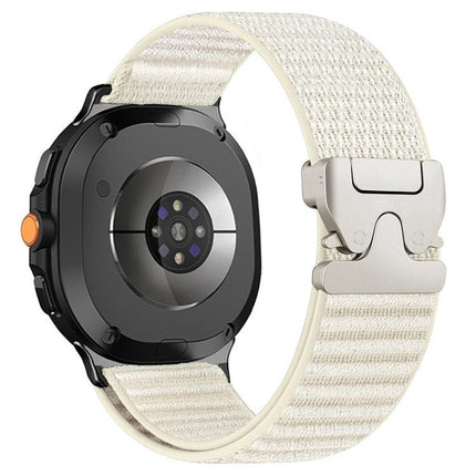 Parachute Buckle Mountain Pattern Woven Nylon Metal Tip Watch Band, For Samsung Galaxy Watch8 / Watch8 Classic - DealBuddy