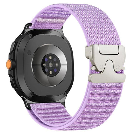 Parachute Buckle Mountain Pattern Woven Nylon Metal Tip Watch Band, For Samsung Galaxy Watch8 / Watch8 Classic - DealBuddy